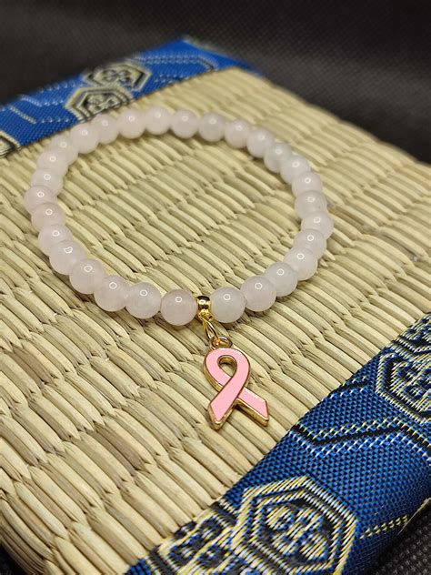 Bracelet Octobre Rose Bracelet Quartz Rose Etsy France