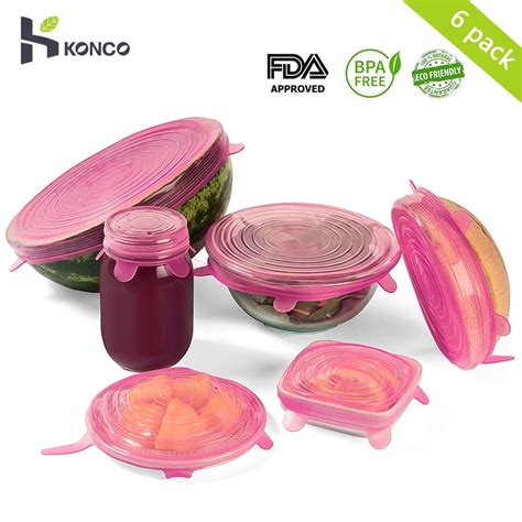 Konco P S Alimentos Silicone Capa Reutiliz Vel Silicone Estiramento