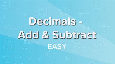 5th Grade Adding And Subtracting Decimals Worksheets 5th Grade Adding