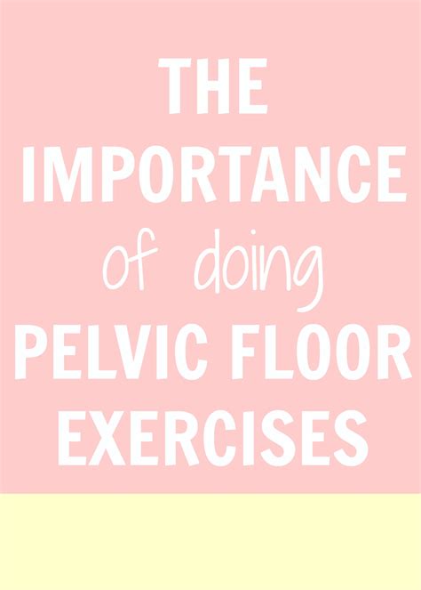 Pelvic Floor Strengthening Exercises Handout