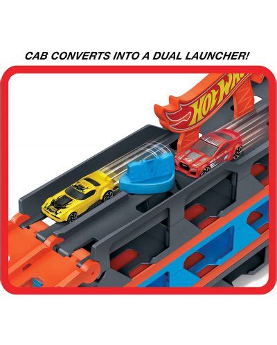 Детска играчка Mattel Hot Wheels Автовоз с 3 колички Отлична цена Ozone bg