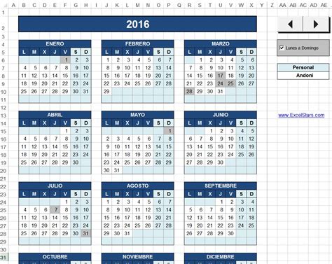 Calendario Laboral Calendario Laboral Hecho En Excel Experto En