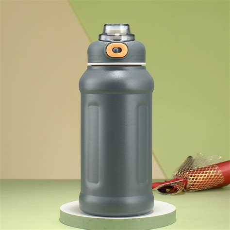 Cieatiam Insulated Water Bottle With Straw For Adults Large Thermal Vacuum Cups For Hot And Cold