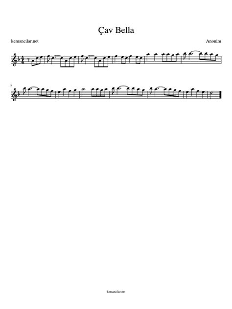 Bella Ciao Violin Sheet Music Pdf