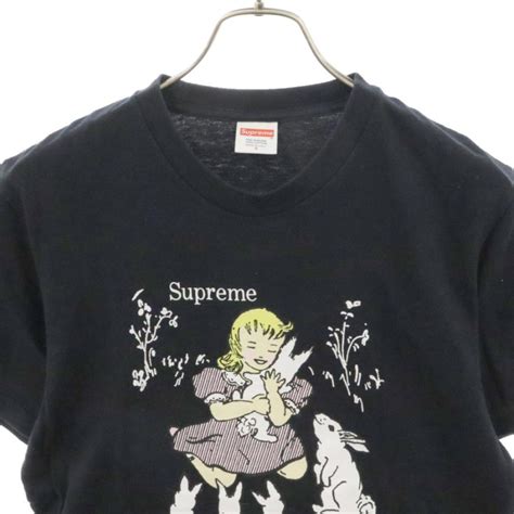 Supreme SUPREME シュプリーム AW Let s Fuck Tee フロントプリント 半袖Tシャツ ブラック BRING