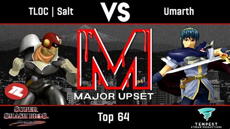 Tloc Salt Captain Falcon Vs Umarth Marth Top Major Upset