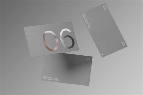 高品质玻璃商务名片品牌设计提案样机psd模板 Business Card 06 Standard Mockup 第2255期 安鱼设计