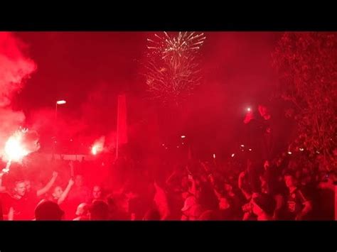 Supporters Almere City FC Vieren Feest Na Promotie Naar Eredivisie