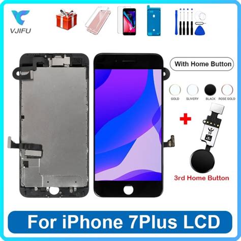 OEM Full LCD Display For iPhone 7 7 Plus Screen With Home Button Full ...
