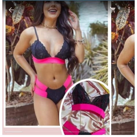 Conjunto Lingerie Duas Tiras Shopee Brasil