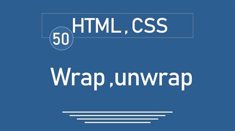 Jquery Tutorial Jquery Html Css Wrap Unwrap Youtube