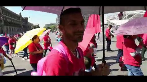 Frente Popular Francisco Villa Llega Con Garrotes A Palacio Nacional