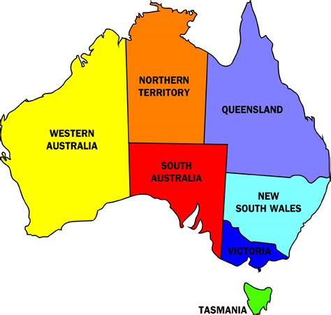 australia political map pictures map  australia region political