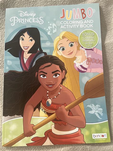 Bendon Disney Princess Jumbo Coloring And Activity Book With Princess