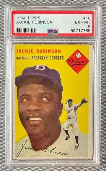 Topps Jackie Robinson Psa Matthew Bullock Auctioneers