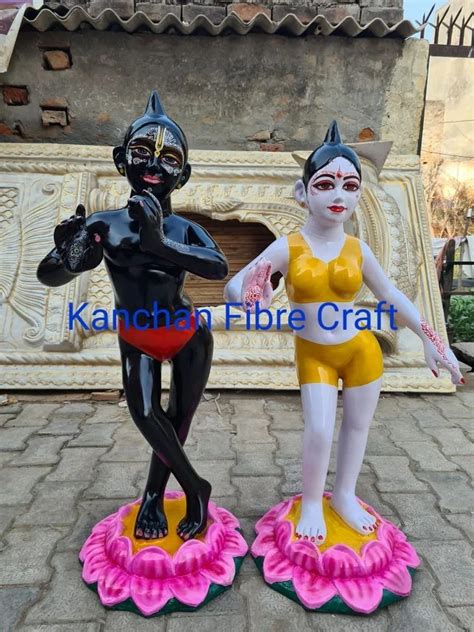 Fiber Radha Krishna Statues at ₹ 11000 in New Delhi | ID: 2851516014612