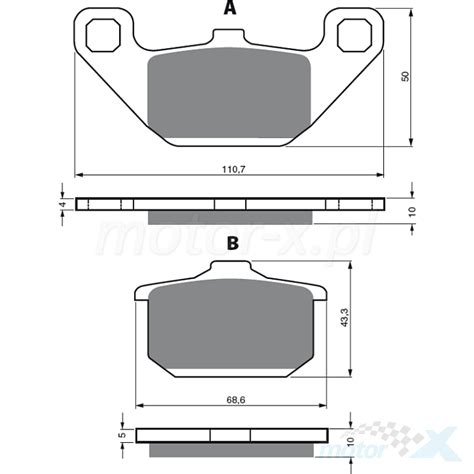 Brake Pads Gold Fren 037 S3 Motor X Motorcycle Store