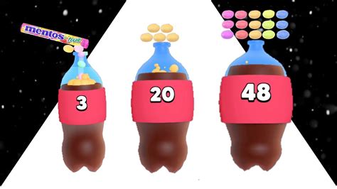 Mentos Cola 3D Game All Levels Walkthrough Gameplay Mentos Vs Coca