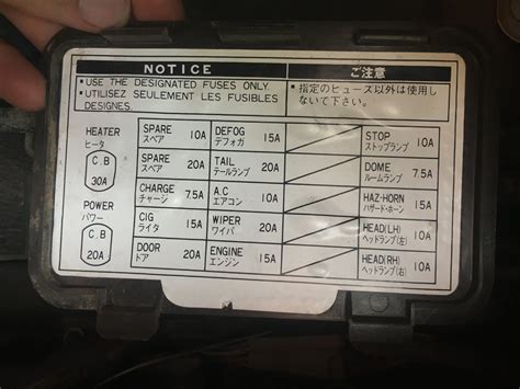 Hj75 Fuse Label Picture Please Ih8mud Forum