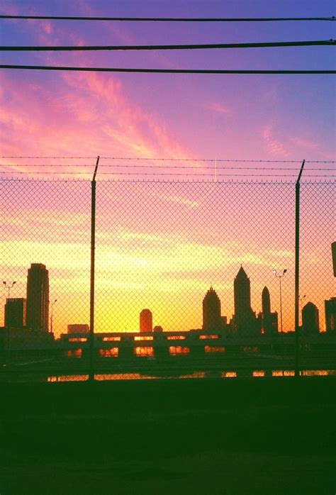 Atlanta skyline at sunrise. | Atlanta skyline, Sunrise, Skyline