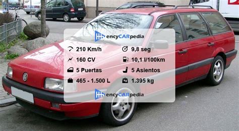 Volkswagen Passat Variant G60 syncro B3 Ficha Técnicas 1990 1993