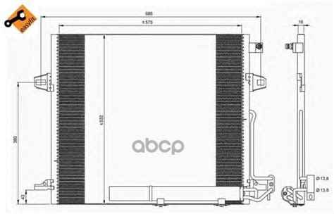 Радиатор кондиционера с осушителем nrf арт. 35618 - NRF арт. 35618 ...
