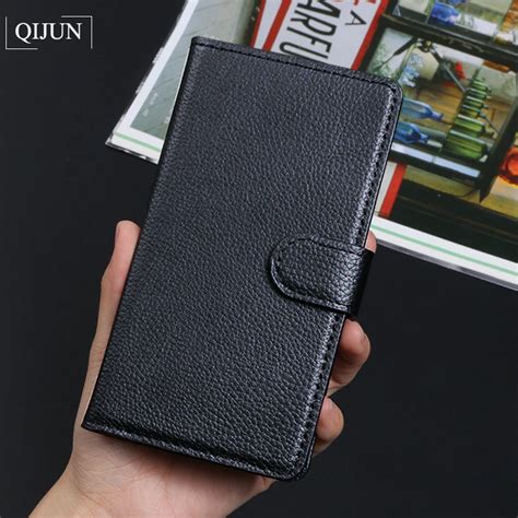 Qijun Luxury Retro Pu Leather Flip Wallet Cover Coque For Sony Xperia