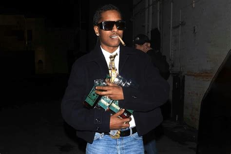 Aap Rocky Goes Full Dadcore Giant Belt Buckle Included