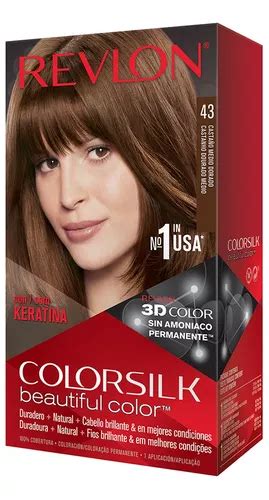 4 Pzs Revlon Tinte Permanente Dama Sin Amoniaco Colorsilk 43 Tono Sin