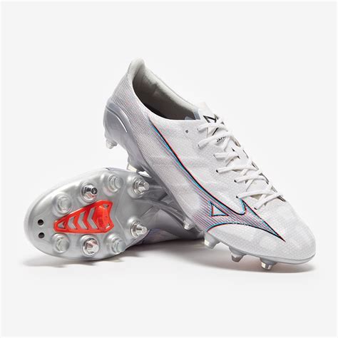 Mizuno Alpha Made In Japan SG Mix - White/Ignition Red/801 C - Mens ...