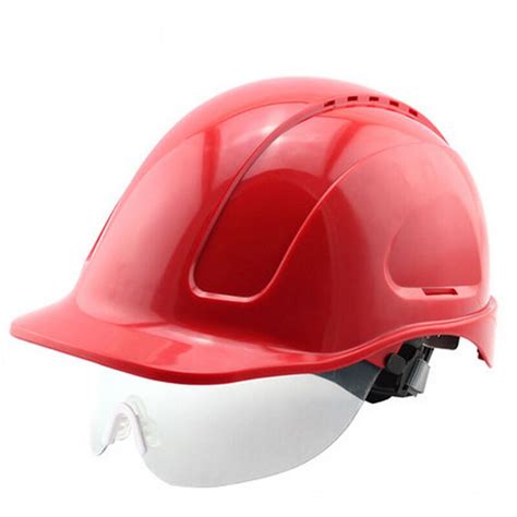 Werk Veiligheid Helm Met Bril Harde Crash Abs Hoed Grandado