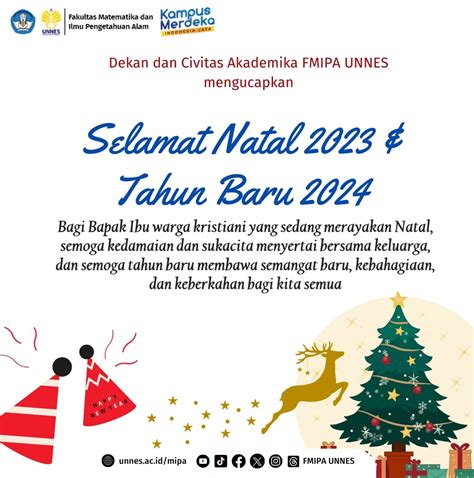 Selamat Hari Natal 2023 Dan Tahun Baru 2024 Faculty Of Mathematics