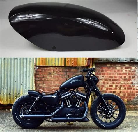 Guardabarros Trasero Plano Corto Bobber Cafe Racer Para Harley Davidson