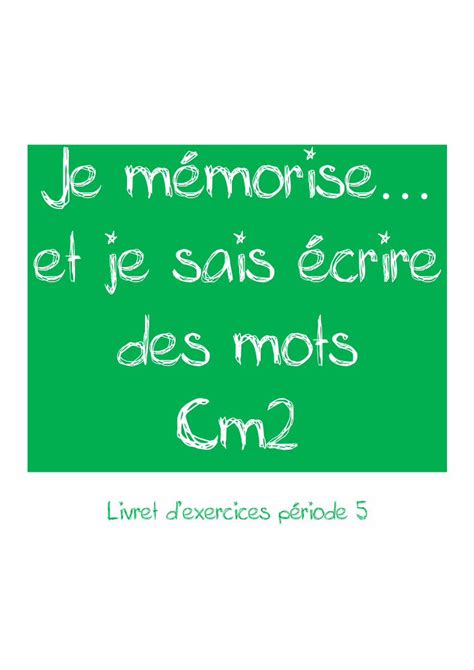 Pdf Je M Morise Et Je Sais Crire Des Mots Cm Dans Chaque Ligne