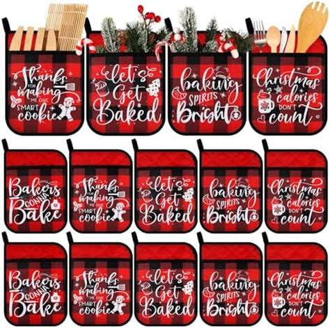 Amazon Yaomiao Pcs Christmas Pot Holders With Pocket Pot Holder Potholder Gift Hot Pads