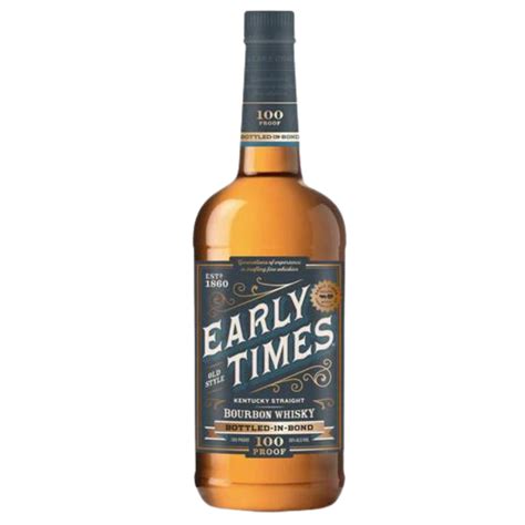 Early Times Bottled In Bond Bourbon Whiskey Whiskey Dons Liquors