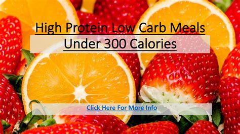 Calam O High Protein Low Carb Meals Under Calories