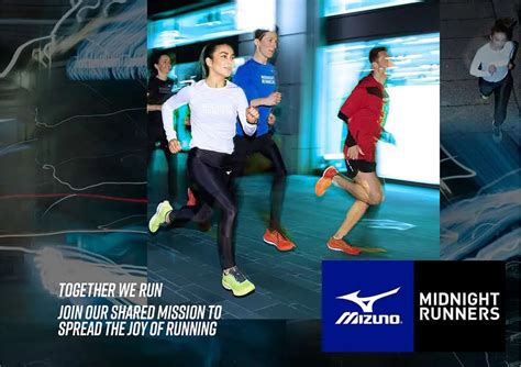 Mizuno agreement with running community Midnight Runners