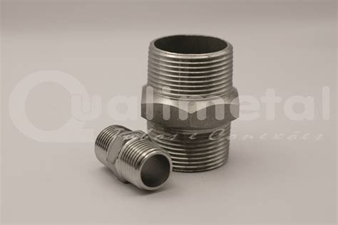 NIPLE DUPLO SEXTAVADO BSP NPT INOX 304 E 316 1 4 A 4 150 Site