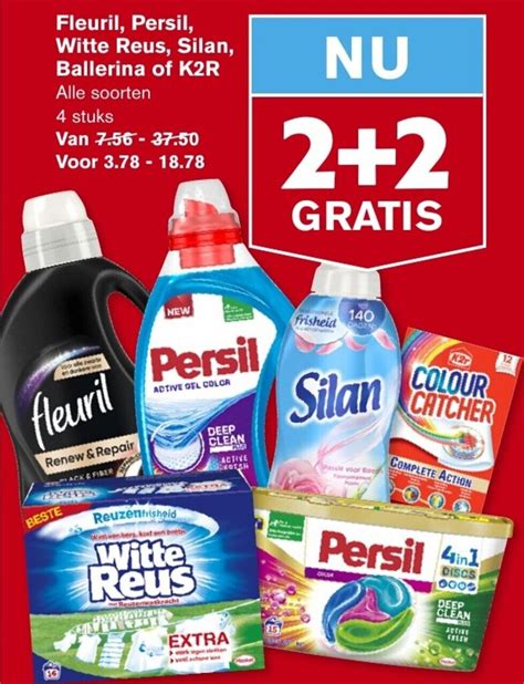 Fleuril Persil Witte Reus Silan Ballerina Of K2r Aanbieding Bij