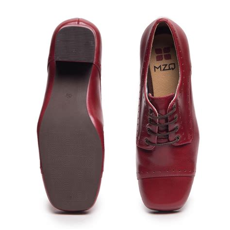 Sapato Feminino Oxford Vermelho