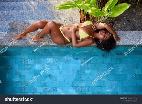 Beautiful Asian Sexy Girl Yellow Bikini Stock Photo Shutterstock