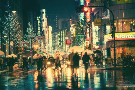 Fondos de pantalla 2048x1362 px Japón gente lluvia 2048x1362