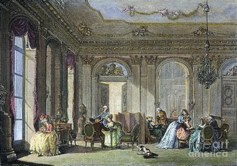 French Salon, 18th Century Photograph by Granger