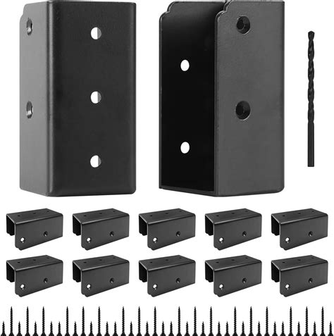 Amazon Rasugarlary Pcs Black Joist Hanger Deck Railing