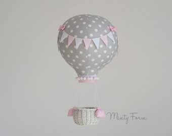Hot Air Balloon Mobile Blush Nursery Custom Mobile Addition To Cloud Baby Mobile Welcome