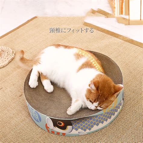 Griffoir Planche Gratter En Carton Ondul Ovale Pour Chat Planche