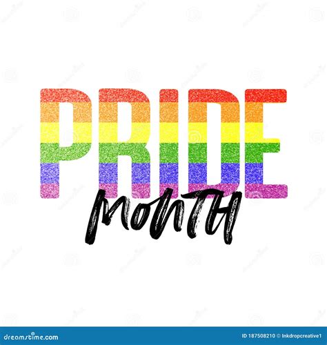 Pride Monatsbanner Gay Lgbtq Regenbogen Fahne Banner Stock Abbildung Illustration Von Respekt