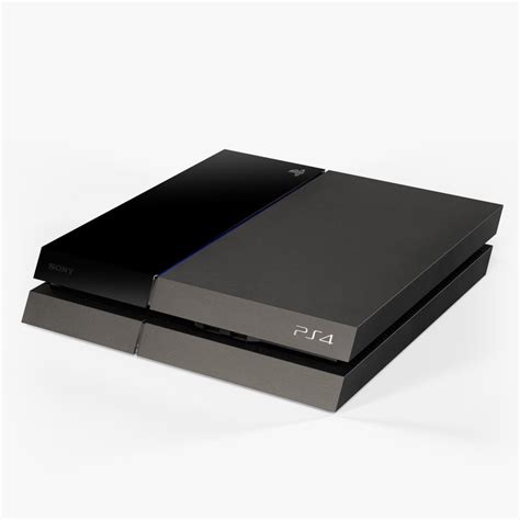 sony playstation 4 console 3d model