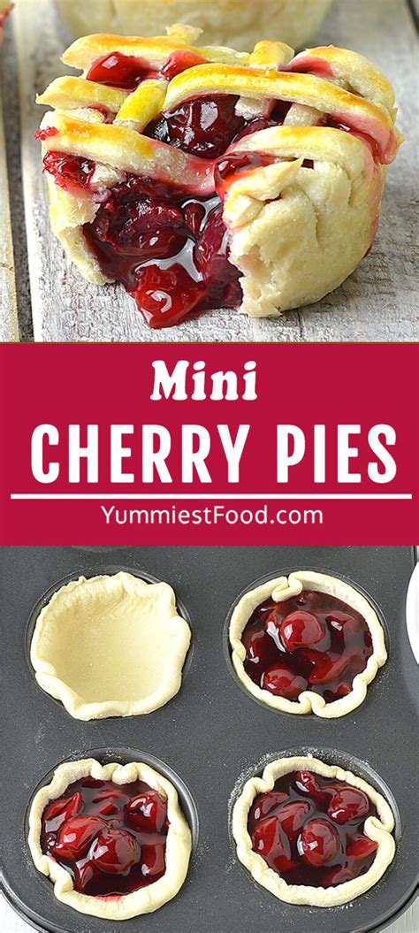 Mini Cherry Pies Recipe From Yummiest Food Cookbook